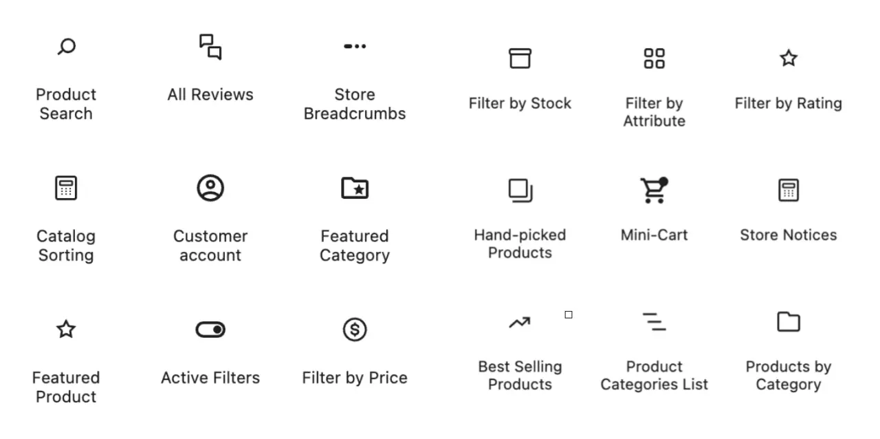 Some Woocommerce widgets