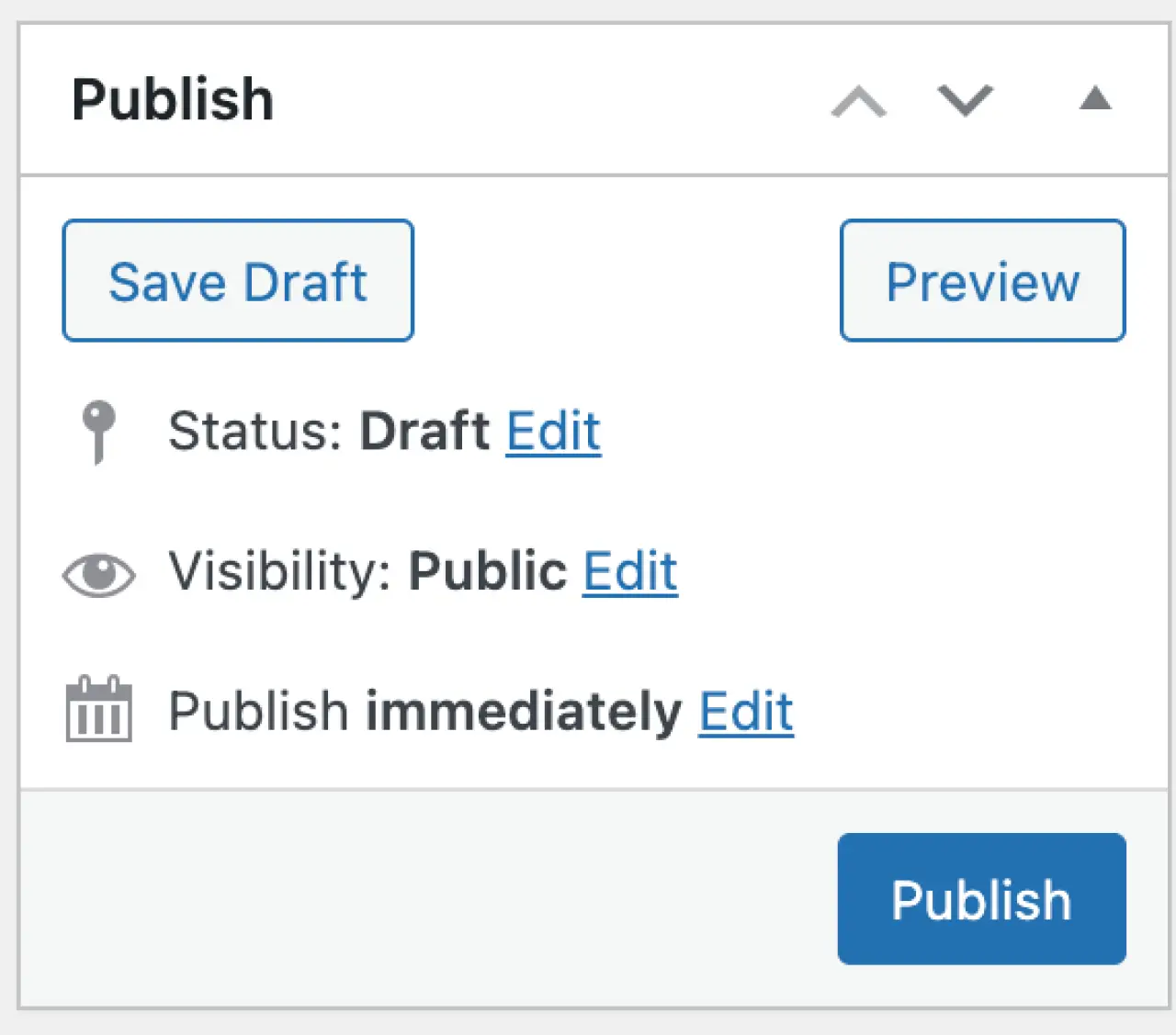 Publish or Save Draft - Classic Editor