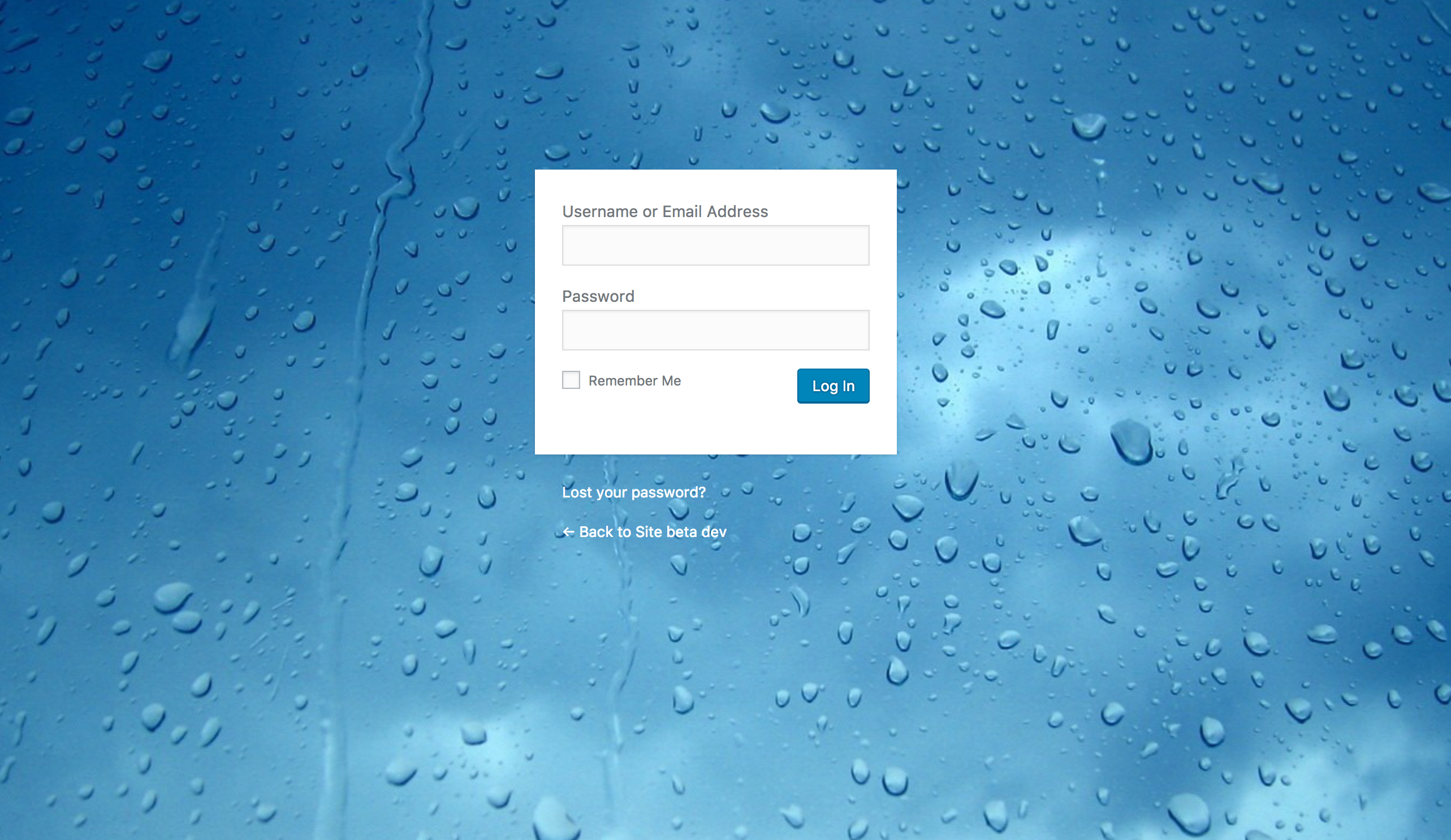 Login page background set with Cusmin