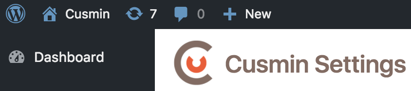 Custom colors of the WordPress admin bar icons made by Cusmin